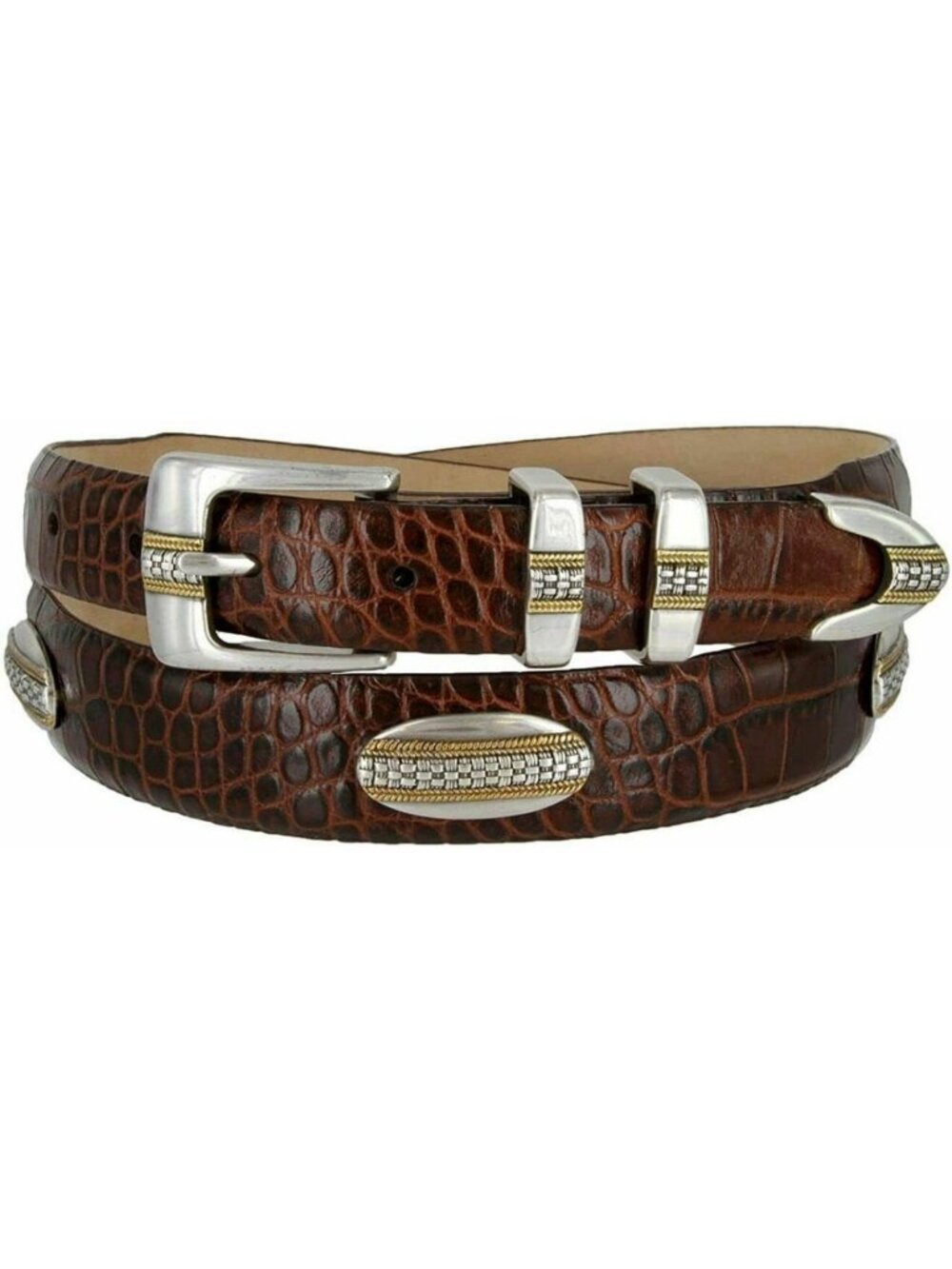 Genuine Full-Grain Leather Dress Belt, 1-1/8" to 1" Wide, Multi-Style Options
